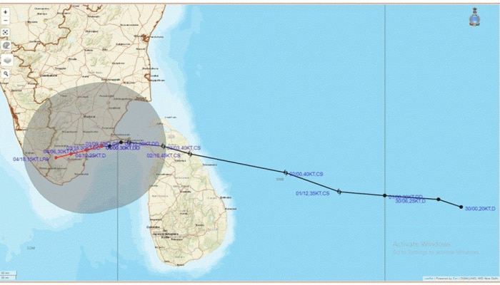 Cyclone Burevi: ಈ ಭಾಗಗಳಲ್ಲಿ ಭಾರೀ ಮಳೆಯಾಗುವ ಸಾಧ್ಯತೆ title=