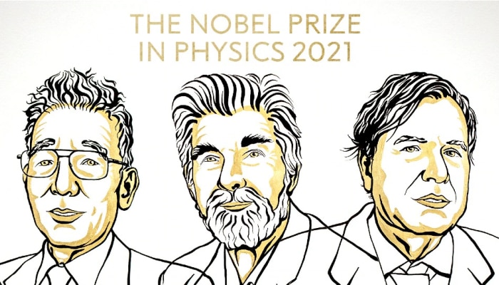 Nobel Prize 2021: ವರ್ಷ 2021ನೇ ಸಾಲಿನ ಭೌತಶಾಸ್ತ್ರದ ನೊಬೆಲ್ ಪ್ರಶಸ್ತಿ ಪ್ರಕಟ  title=