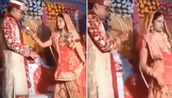 Wedding Video: ವಧುವಿನ ಮುಂದೆ ನಕರ ತೋರಿಸಿದ ವರ, ಮುಂದೇನಾಯ್ತು ಈ ವಿಡಿಯೋ ನೋಡಿ title=