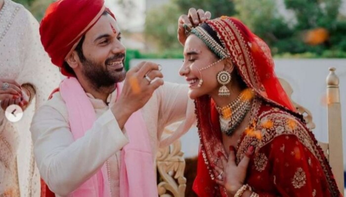 Rajkummar Rao And Patralekhaa Marriage: ದಾಂಪತ್ಯ ಜೀವನಕ್ಕೆ ಕಾಲಿಟ್ಟ ರಾಜಕುಮಾರ್ ರಾವ್ - ಪತ್ರಲೇಖಾ, ಇಲ್ಲಿವೆ ಛಾಯಾಚಿತ್ರಗಳು title=