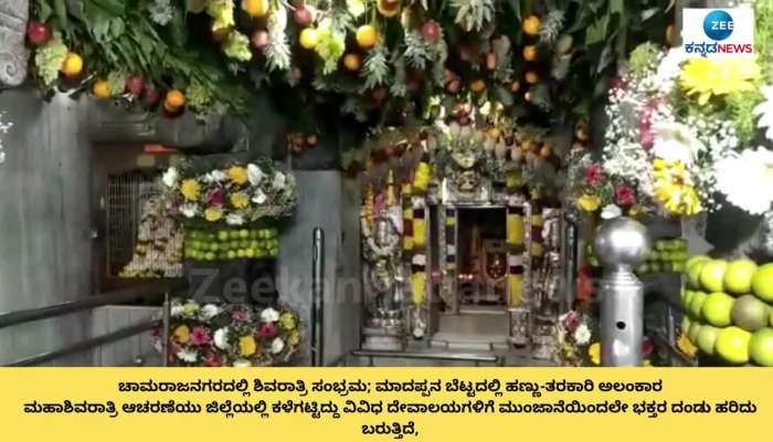 Shivaratri celebration at madappana betta 