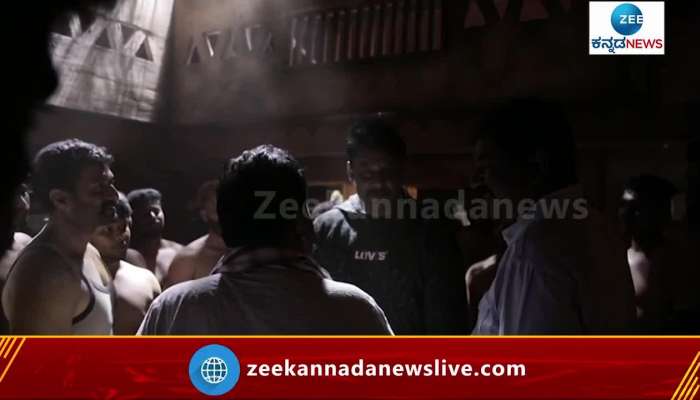Minister BC Patil met Challenging star "Darshan" in 'garadi' shooting