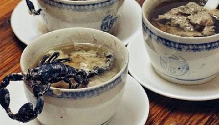 Scorpion Snake Soup: ಹಾವು ಮತ್ತು ಚೇಳುಗಳಿಂದ ತಯಾರಾಗುತ್ತೆ ಈ ಸೂಪ್,  ಇಷ್ಟಪಟ್ಟು ಸೇವಿಸುತ್ತಾರಂತೆ ಜನ title=
