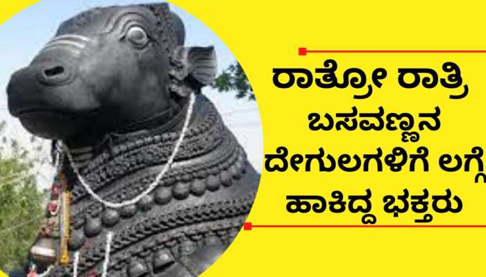 Video: ಹಾಲು ಕುಡಿಯುವ ಕಲ್ಲಿನ ಬಸವ, ರಾತ್ರೋ ರಾತ್ರಿ ಬಸವಣ್ಣನ ಗುಡಿಗೆ ಲಗ್ಗೆಯಿಟ್ಟ ಭಕ್ತರು 