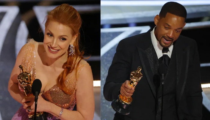 Oscars 2022 Update: ಆಸ್ಕರ್ ಪ್ರಶಸ್ತಿಗಳ ಘೋಷಣೆ, Will Smith ಹಾಗೂ Jessica Chastain ಅತ್ಯುತ್ತಮ ನಟ, ನಟಿ ಪ್ರಶಸ್ತಿ