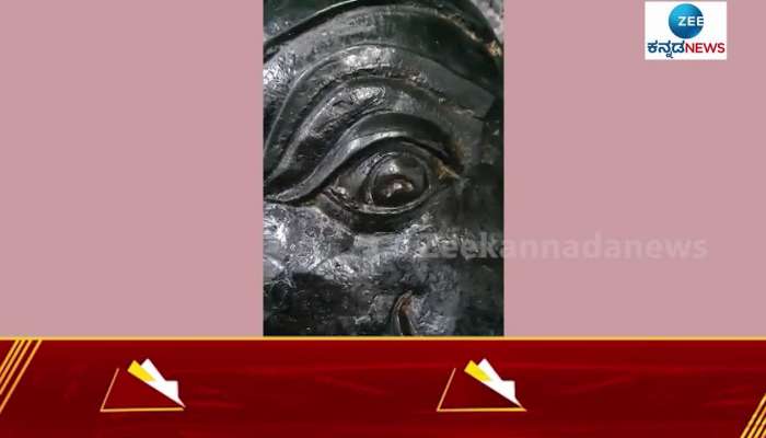 Tears came out from eyes of Hanuman statue in Hubli