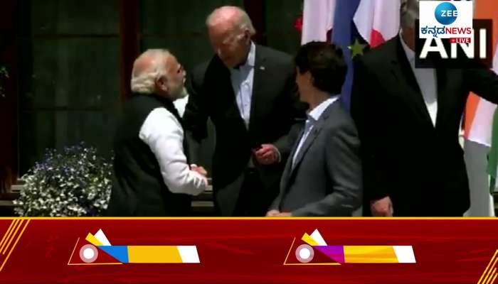 PM Narendra Modi US President Joe Biden in G7 Summit 