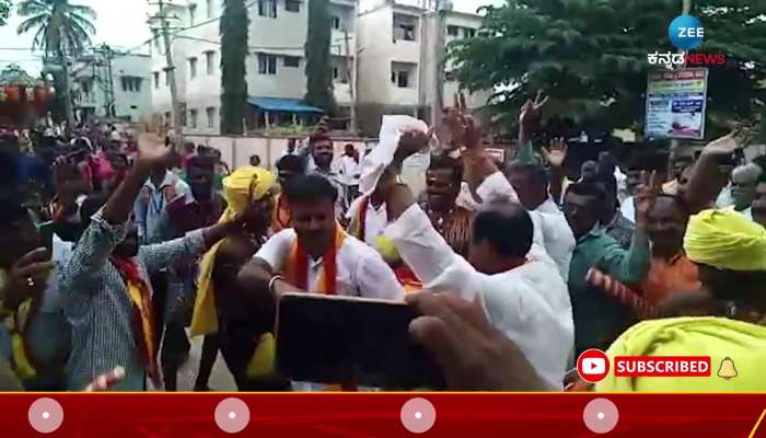 Minister Narayana Gowda Dance During Kempe Gowda Jayanti 