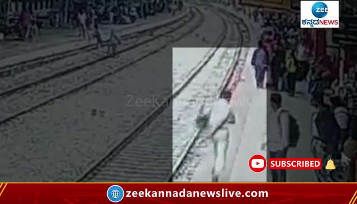 Police rescued a man who tried to commit suicide by falling under the train
