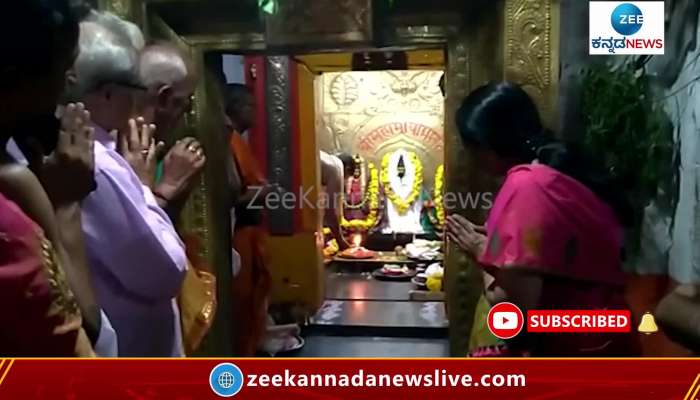 CM Basavaraj Bommai Family visit to Kukanur's Mahamaya Temple