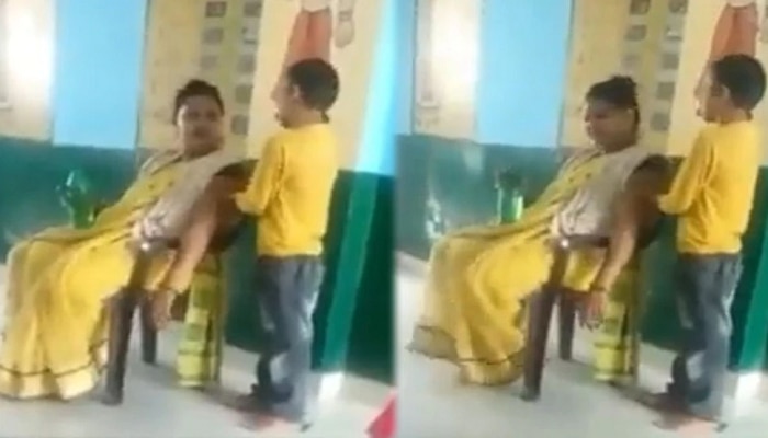 Viral Video: ಶಾಲೆಯಲ್ಲಿ ಮಗುವಿನಿಂದ ಮಸಾಜ್ ಮಾಡಿಸಿಕೊಂಡ ಟೀಚರಮ್ಮ, ವಿಡಿಯೋ ನೀವೂ ನೋಡಿ