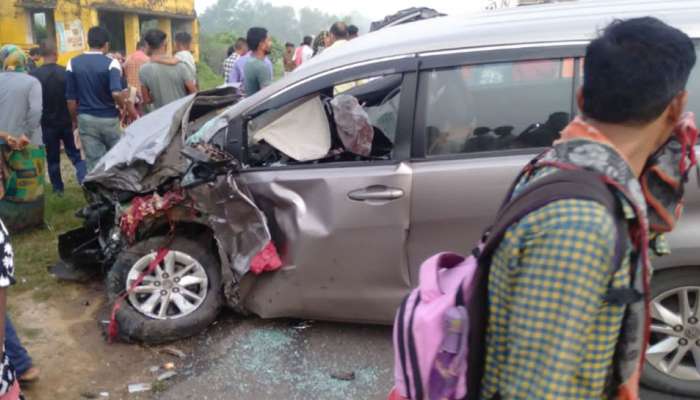 Aravalli Accident: ಗುಜರಾತ್‌ನಲ್ಲಿ ಪಾದಚಾರಿಗಳ ಮೇಲೆ ಹರಿದ ಕಾರು, 6 ಮೃತ, ಹಲವರಿಗೆ ಗಾಯ  title=