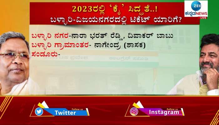 Who will get Bellary-Vijaynagar congress ticket 