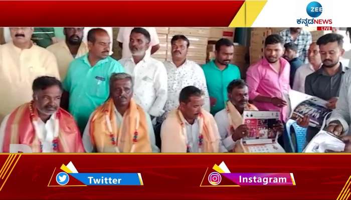 minister narayana gowda tv gift to party workers in mandya