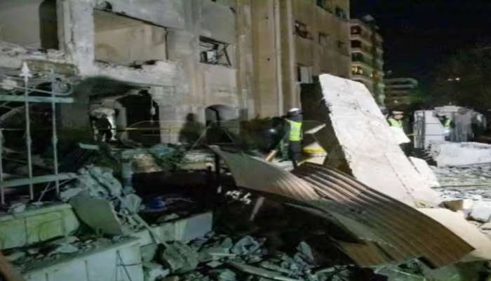 Israel attack on Syrian :ಸಿರಿಯಾ ರಾಜಧಾನಿ ಡಮಾಸ್ಕಸ್‌  ಮೇಲೆ ಇಸ್ರೇಲ್ ದಾಳಿ.. title=