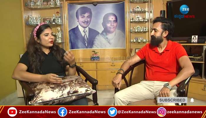 zee kannada news in Dr Rajkumar's Grandson Shanmukha interview