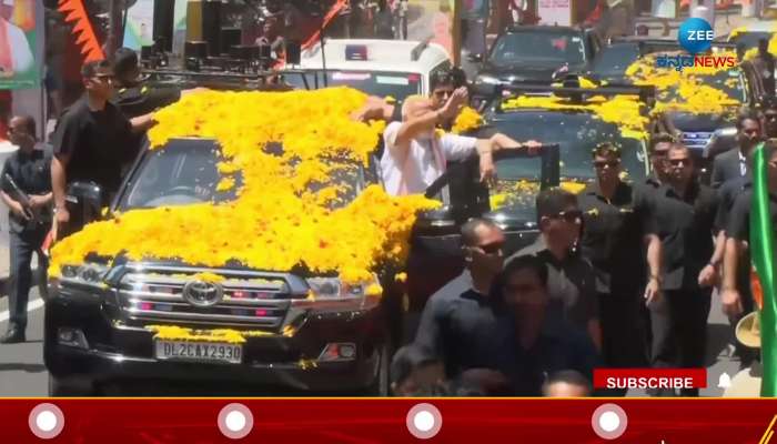 pm narendra modi Road Show In Mandya