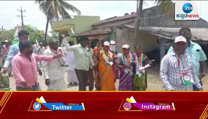 Ex-minister R. Shankar Election campaigned in Ranebennur