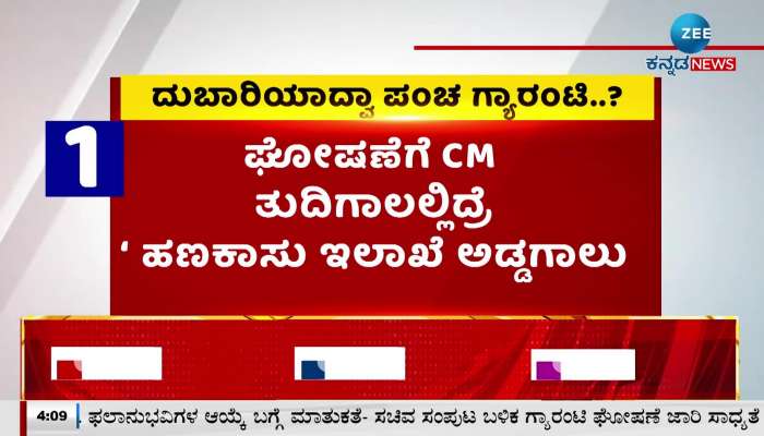 Congress Guarantees CM Siddaramaiah