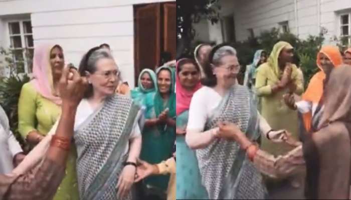Sonia Gandhi Dance: ರೈತರೊಂದಿಗೆ ಸೋನಿಯಾ ಗಾಂಧಿ ಡ್ಯಾನ್ಸ್, ವಿಡಿಯೋ ವೈರಲ್  