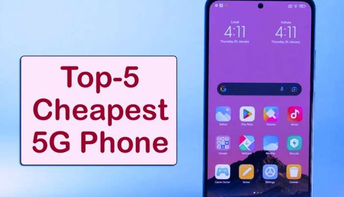 Top 5 Cheapest 5G Phones: ಭಾರತದಲ್ಲಿ ಲಭ್ಯವಿರುವ ಅತ್ಯಂತ ಕಡಿಮೆ ಬೆಲೆಯ 5ಜಿ ಫೋನ್‌ಗಳಿವು