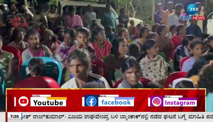 Minister Nagendra Staying with Common people in Mandya