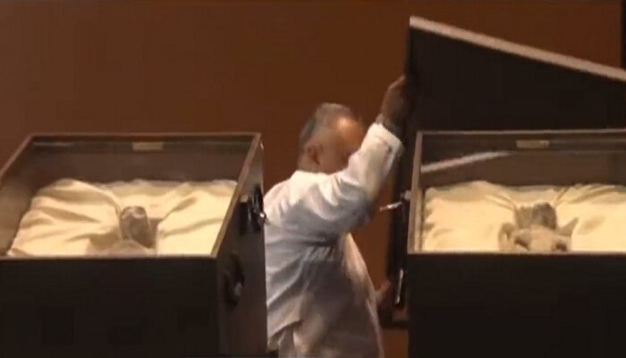 Viral Video: ಇಲ್ಲಿ ದೊರೆತಿದೆ 2 ಎಲಿಯನ್ ಗಳ ಶವಗಳು, ವಿಡಿಯೋ ನೋಡಿ ನೀವು ದಂಗಾಗುವಿರಿ! title=