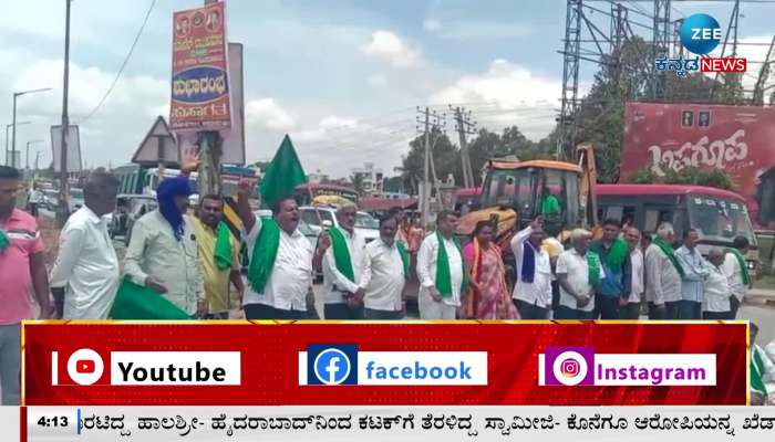 Farmers protest in Mandya over denial of Cauvery water to Tamil Nadu