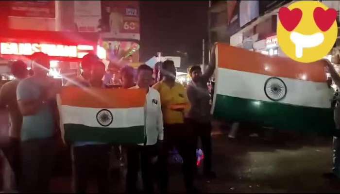 Celebrations in Hubballi, Karnataka as Team India registers a 7-wicket win over Pakistan