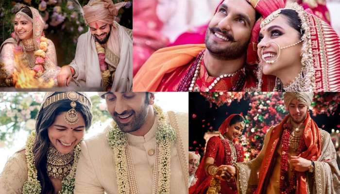 Bollywood Weddings: ಯಾವ ತಾರಾ ಜೋಡಿಯ ಮದುವೆಯ ಆಲ್ಬಂ ಹೆಚ್ಚು ಲೈಕ್ಸ್ ಪಡೆದಿದೆ ಗೊತ್ತಾ? title=