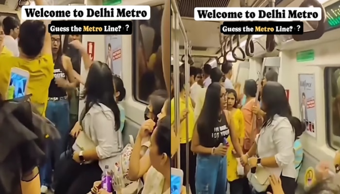 Viral Video: ದೆಹಲಿ ಮೆಟ್ರೊ ರೈಲಿನಲ್ಲಿ ಸೀಟಿಗಾಗಿ ಹೊಡೆದಾಡಿಕೊಂಡ ಯುವತಿಯರು... ವಿಡಿಯೋ ವೈರಲ್!