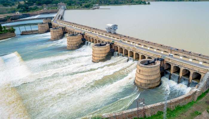 KRS Dam :  ಕೆಆರ್‌ಎಸ್‌ ಜಲಾಶಯದಲ್ಲಿ ಕುಸಿದ ನೀರಿನ ಮಟ್ಟ  title=