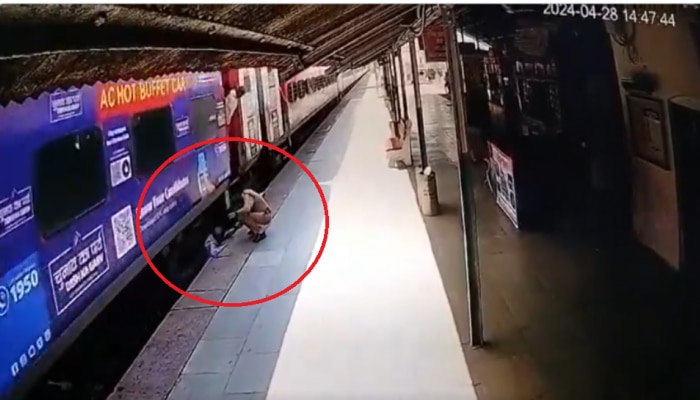 Viral Video: ಚಲಿಸುತ್ತಿದ್ದ ರೈಲಿನಿಂದ ಬಿದ್ದ ವ್ಯಕ್ತಿ! ಮಹಿಳಾ ಪೊಲೀಸ್ ಮಾಡಿದ್ದೇನು?