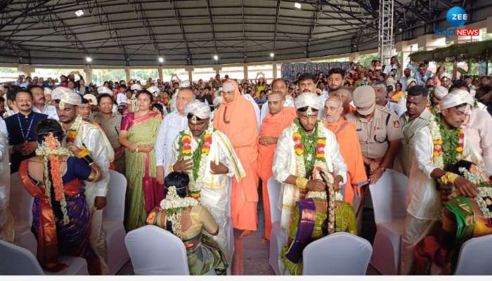 ಮಾದಪ್ಪನ ಬೆಟ್ಟದಲ್ಲಿ ಸಾಮೂಹಿಕ ವಿವಾಹ: ದಾಂಪತ್ಯಕ್ಕೆ ಕಾಲಿಟ್ಟ 64 ಜೋಡಿಗಳು