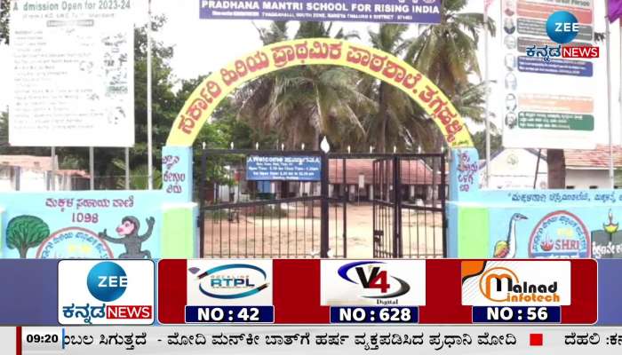 Model govt school in Mandya 