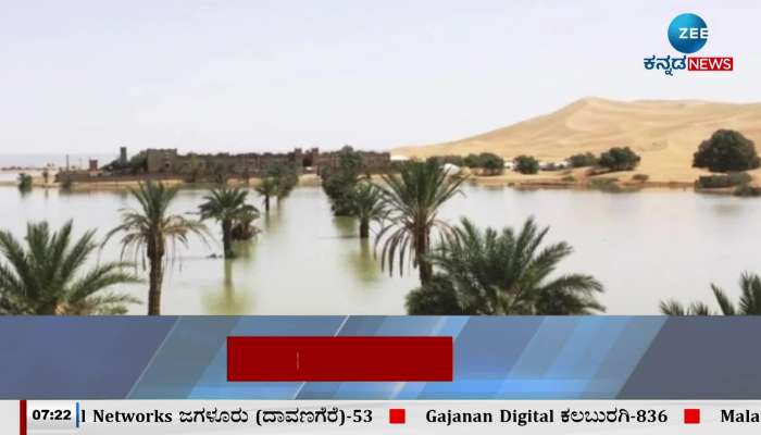 Massive floods in the Sahara desert