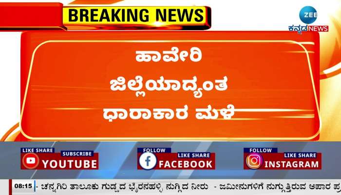 Heavy rains across Haveri district