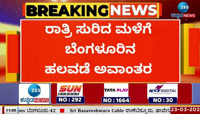 Nighttime rain causes chaos in Bengaluru