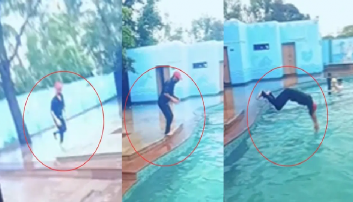 viral video: ಹತ್ತೇ ಹತ್ತು ಸೆಕೆಂಡ್‌ನಲ್ಲಿ ಹಾರಿಹೋಯ್ತು ಪ್ರಾಣ; ಮೋಜು-ಮಸ್ತಿ ಮಾಡುತ್ತಿದ್ದವ ಮಸಣಕ್ಕೆ!!